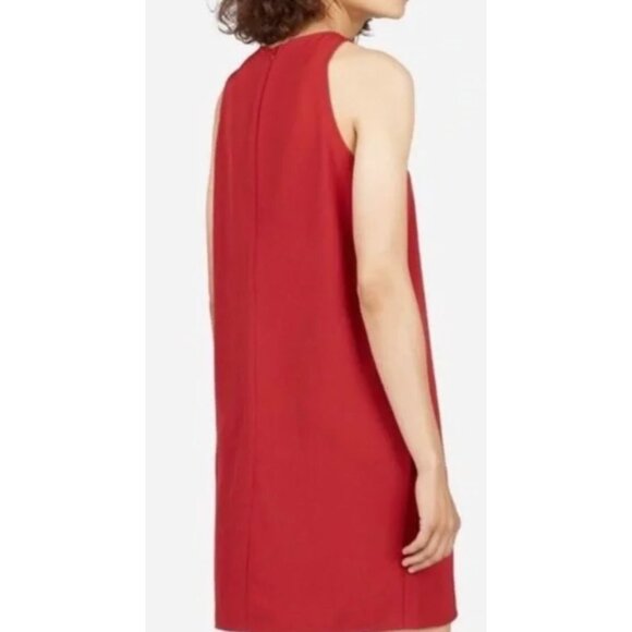 Everlane Japanese GoWeave High Neck Tank Red Dress-sz 12 - Picture 2 of 10